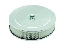 Air Cleaner 9 Inch Diameter x 2-3/4 Inch Tall Chrome Fits 5-1/8 Inch Diameter Carb Neck Mr Gasket