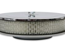 Air Cleaner 9 Inch Diameter x 2-3/4 Inch Tall Chrome Fits 5-1/8 Inch Diameter Carb Neck Mr Gasket