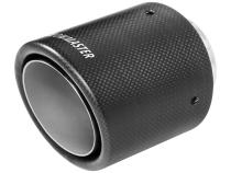 Exhaust Tip Exhaust Tip 4 Inch Rolled Angle Carbon Fiber Fits 2.5 Inch Tubing Weld On Flowmaster