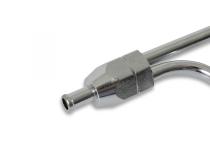 Fuel Line 3/8 Inch Dual Inlet Chrome Fits Holley 4160 Style Carburetors with 8-21/32 Inch centers Mr Gasket