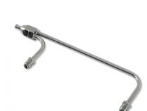 Fuel Line 3/8 Inch Dual Inlet Chrome Fits Holley 4160 Style Carburetors with 8-21/32 Inch centers Mr Gasket