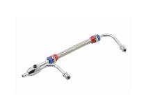 Adjustable Fuel Line with Red and Blue Hose Ends Fits Holley 4150 &amp;amp; 4160 Series Carburetors Mr Gasket