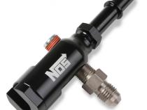 Late Model Billet Fuel Line Adapter Fits 3/8 Fuel Rail Black Anodized Aluminum (3) 1/8 Npt Ports W/ Adapters &amp;amp; Plugs -4 An Fuel Port NOS