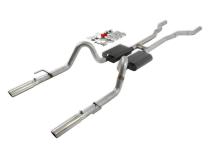 American Thunder Crossmember-Back Exhaust System Fits 1967-1970 Ford Mustang With V8 Engine And Headers. Aluminized Steel Aggressive To Moderate Sound Flowmaster