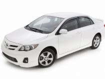 In-Channel Ventvisor Side Window for 2009-2013 Toyota Corolla and More Smoke In-Channel 4 Piece AVS