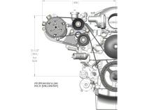 LS High-Mount A/C Accessory Drive Kit Includes SD508 A/C Compressor, Tensioner, &amp;amp; Pulleys Passenger's Side A/C Bracket Includes SD508 A/C Compressor, Tensioner, &amp;amp; Pulleys Holley