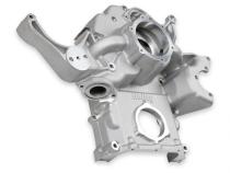 Mid-Mount Complete Accessory System Gen III Hemi Engine VVT Fits 2009 &amp;amp; Up 5.7L &amp;amp; 2011 &amp;amp; Up 6.4L Engines Natural Cast Finish Factory Style Damper Holley
