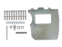 Godzilla High-Mount Accessory Drivewith Swap Oil Pan and Pump Complete Kit Black Fits Ford 7.3L Godzilla Includes Timing Cover/coolant Manifold, SD7 A/C Compressor, Alternator, P/S Pump, Tensioner, Water Pump, Belt &amp;amp; Pulleys, Oil Pump, and Oil Pan Holley