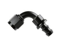 Push-On Hose Ends Black -10 AN 90 Degree Black Satin Anodized Finish Mr Gasket