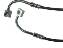 2015-2020 Ford Mustang GT and GT350R Stainless Steel Front Brake Hose Kit Black Cover J&amp;amp;M Products