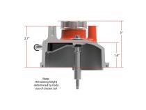 Tall LS Valve Covers Factory Orange Tall LS Valve Covers W/ Coil Mounting Posts, Cast Aluminum Factory Orange Holley