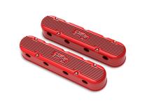 2-Piece Vintage Series Valve Cover Gen III/iv LS Gloss Red Machined Chevrolet Gen III/iv LS Cast Aluminum Coil-Mounting Base &amp;amp; Integrated Coil Cover Holley