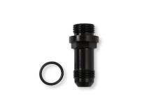 Fuel Inlet Fitting Long -8AN Male Fuel Inlet Fitting (Black ) with -8AN O-Ring Threads for Ultra XP Fuel Bowls Holley