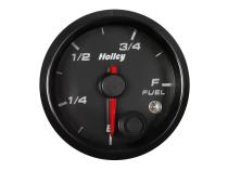 Analog Style Fuel Level Gauge Black Face 2-1/16 Fuel Level Gauge-Logo Holley