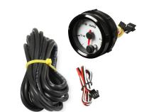 Analog Style Fuel Level Gauge White Face 2-1/16 Fuel Level Gauge-Logo Holley
