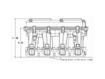 Hi-Ram Intake GM LS3/L92 Carbureted Hi-Ram Intake, 2 X 4150 (sideways and Inline Mounting) Holley