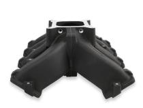 Single Plane Split-Design Race Intake Manifold- GM LS3/L92- Black -4150 Carbureted Single Plane Split-Design Race Intake Manifold Fits All GM LS Gen III or IV Engines Equipped with LS3/L92 Style Cylinder Heads Holley