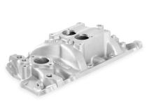 Strip Dominator Intake Chevy Small Block V8 Pro-Jection TBI Intake Manifold High Rise Dual Plane W/egr 1987-later with Cast Iron Heads Holley
