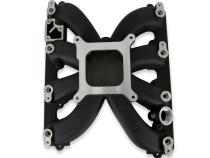 Single Plane Intake Manifold for Gen III Hemi, EFI Black Fits 2009-2023 5.7-liter, 2005-2010 6.1-liter and 2011-2023 6.4-liter Chrysler Gen III Hemi Engines Holley