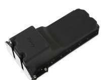 Gen III Hemi Swap Oil Pan Black Fits Gen III Hemi Hellcat Engines 2015-Up 6.2L Supercharged Engines Rear-Sump Design Fits Most Trucks Holley