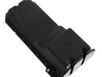 Gen III Hemi Swap Oil Pan Black Fits Gen III Hemi Hellcat Engines 2015-Up 6.2L Supercharged Engines Rear-Sump Design Fits Most Trucks Holley