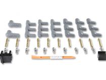 Super Conductor Spark Plug Wire Set 8 Cyl 90 Degree Plug Socket/Hei Cap Set W/Terminals For Engines With Early Type Socket And Late Type Hei Spark Plug Top Distributor Caps MSD Ignition