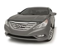Aeroskin Hood Protector Flush Mount for 2011-2014 Hyundai Sonata Smoke AVS