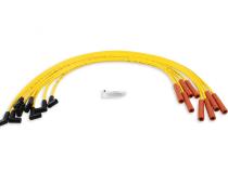 Spark Plug Wire Set Super Stock Graphite Core 8MM GM V8 1975-90 Yellow This 8MM Custom Fit Super Stock Spark Plug Wire Set Fits Select GM V8 Applications 1975-90 ACCEL