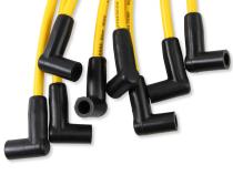 Spark Plug Wire Set Super Stock Graphite Core 8MM GM V8 1975-90 Yellow This 8MM Custom Fit Super Stock Spark Plug Wire Set Fits Select GM V8 Applications 1975-90 ACCEL