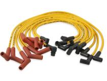 Spark Plug Wire Set- 8Mm-Custom With Graphite Core-Hei Stock Style Boots- Yellow Ford 1983-1996 V8 Efi- Super Stock, Spiral Core ACCEL