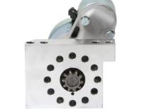 Mini Starter Chevrolet Zinc/Natural Inline  Bolts with Shims, fits 153/168 Tooth Flywheel/Flexplate Mr Gasket