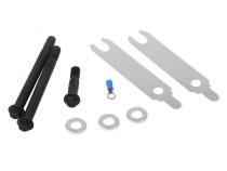 Mini Starter Chevrolet Zinc/Natural Inline  Bolts with Shims, fits 153/168 Tooth Flywheel/Flexplate Mr Gasket