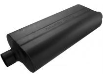 70 Series Chambered Muffler 70 Series 2.50 Center In 2.50 Offset Out Mild Sound Flowmaster