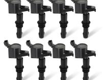 Street Fire Ignition Coils 2004-2008 Ford 4.6L/5.4L 3-Valve Engines ,Black 8-Pack 8-Pack, Direct Bolt-In To Factory Connectors MSD Ignition