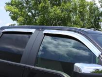 Ventvisor Deflector for 2004-2014 Ford F-150 and More SuperCab Pickup Chrome Outside Mount 4 Piece AVS
