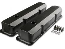 Fabricated Aluminum Valve Covers Black Finish Fits 1958-1976 Ford 332-428 FE Mr Gasket