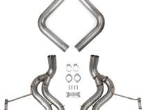 Axle-Back Exhaust System 1997-2004 C5 Corvette 5.7L 304 Stainless Steel 3 Inch Axle-Back Exhaust System Without Mufflers Hooker BlackHeart