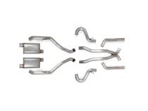 Exhaust System Fits 1964-1967 GM A-Body LS Swap Exhaust System 3 Inch, 304 Stainless Steel Hooker BlackHeart