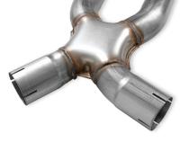 LS Swap Exhaust System 1978-1987 GM G-Body 2.5-Inch Dual Stainless Steel Natural Finish Fits All Except El Caminos W, 118-Inch Wheelbase Aggressive To Moderate Sound Hooker BlackHeart
