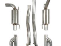Cat-Back Dual Exhaust System Fits 1998-2002 Camaro, Firebird 5.7L Cat-Back Exhaust 2.5-Inch Dual 409 Stainless Steel Hooker BlackHeart