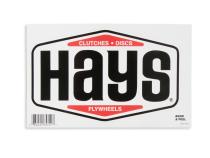 Exterior Decal Black And Red Clutches Discs Flywheels Decal. 8.25 Inch Length X 5.25 Inch Height. Hays