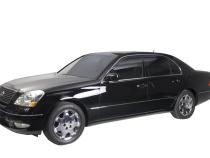 Ventvisor Deflector for 2001-2006 Lexus LS430 Smoke w/Chrome Trim Low Profile 4 Piece AVS