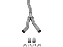 No Resonator Scavenger Y-Pipe Kit Fits 2015-2023 Ford Mustang 2.3L Ecoboost Engines Flowmaster