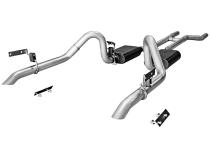 American Thunder Crossmember-Back Exhaust System 1967-1970 Ford Mustang With V8 Engine, 2.5 Inch 409 Stainless Steel Pipes Aggressive To Moderate Sound Flowmaster