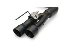 Outlaw Axle-Back Exhaust System Fits 2024-2026 Ford Mustang Gt 5.0-Liter And Ecoboost 2.3-Liter, Outlaw Axle-Back 3.0-Inch Stainless Steel Exhaust System, 4.0-Inch Black Quad Tips With Valves Flowmaster