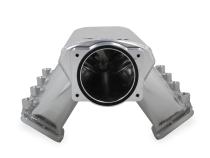 Hi-Ram Sheet Metal Fabricated Intake Manifold GM Ls3/L92 92Mm Throttle Body Opening + Fuel Rail Kit Silver With Logo Mounting Provision For Map Sensor On Rear Of Intake Plenum Use GM #12592525 Or Equivalent Sniper EFI