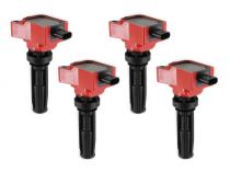 Coil, Red, Ford Eco-Boost 2.0L L4, Set Of 4 Fits 2019-2022 2.0L Ford Bronco Eco-Boost MSD Ignition