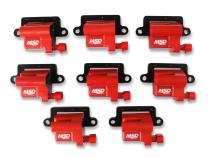 MSD Ignition Coil GM LS Blaster Series L-Series Truck Engine Red 8-Pack 1999-2007 GM L-Series Truck Engines 12558693/19355500 Replacement MSD Ignition