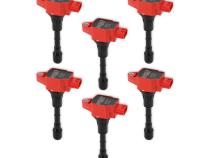 MSD Ignition Coil Blaster Series Fits Nissan/Infiniti 3.5L Red 6-Pack Fits Nissan 2007-2020 350Z/Altima/Maxima/Murano/Pathfinder/Quest Infiniti 2008-2020 G25 2.5L/Ex35/Fx35/G35/Jx35/M35/M35H/Q50/Q70/Qx60 3.5L Engine MSD Ignition