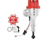 Ford 351W Ready-To-Run Pro-Billet Distributor Ready-To-Run Distributors Include A Built-In Ignition Module. No MSD Ignition Control Required. Includes An Iron Gear And A Rev Limiter MSD Ignition